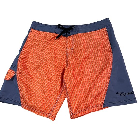 Mojo Sportswear Men's Fish Scale Boardshorts Size 40 Waist Performance Fishing - Picture 1 of 4